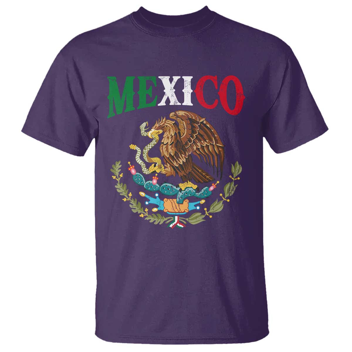 Mexican Coat Of Arms Mexico Vintage Flag T Shirt