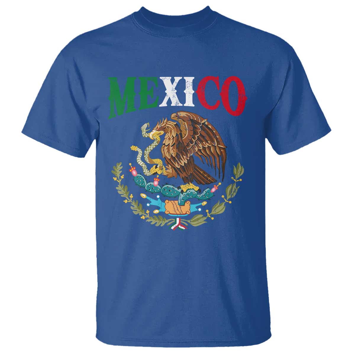 Mexican Coat Of Arms Mexico Vintage Flag T Shirt