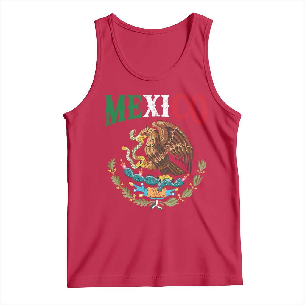 Mexican Coat Of Arms Mexico Vintage Flag Tank Top