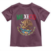 Mexican Coat Of Arms Mexico Vintage Flag Toddler T Shirt