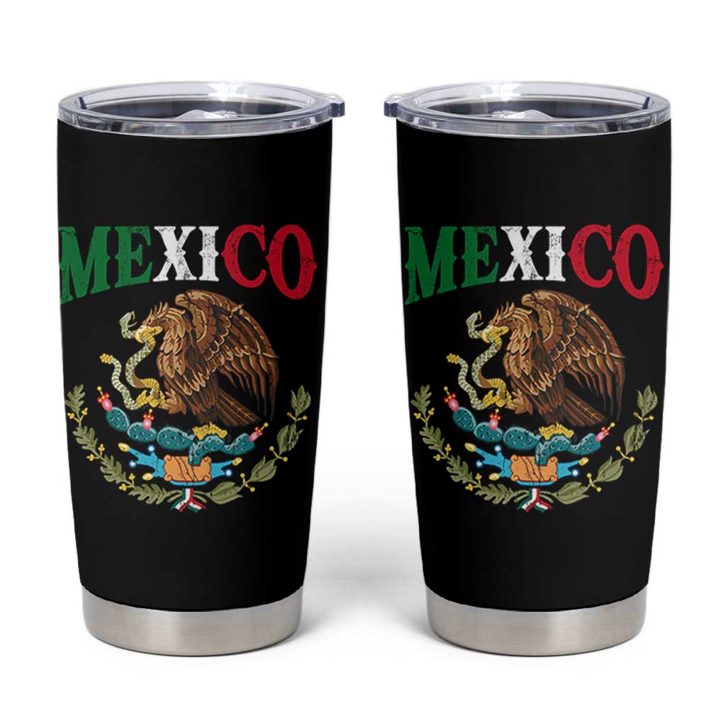 Mexican Coat Of Arms Mexico Vintage Flag Tumbler Cup