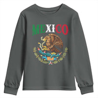 Mexican Coat Of Arms Mexico Vintage Flag Youth Sweatshirt