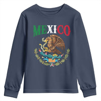 Mexican Coat Of Arms Mexico Vintage Flag Youth Sweatshirt