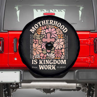 Christian Mom Spare Tire Cover Motherhood Is Kingdom Work Floral Mother's Day