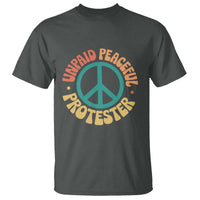 Unpaid Peaceful Protester T Shirt Social Justice Floral Peace Sign