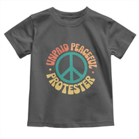 Unpaid Peaceful Protester Toddler T Shirt Social Justice Floral Peace Sign