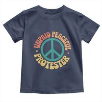 Unpaid Peaceful Protester Toddler T Shirt Social Justice Floral Peace Sign