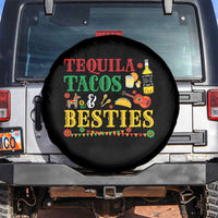 Tequila Tacos And Besties Spare Tire Cover Funny Mexican Fiesta Cinco De Mayo