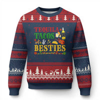 Tequila Tacos And Besties Ugly Christmas Sweater Funny Mexican Fiesta Cinco De Mayo
