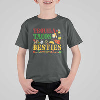 Tequila Tacos And Besties T Shirt For Kid Funny Mexican Fiesta Cinco De Mayo