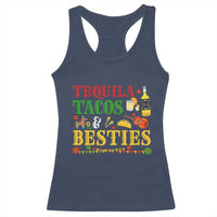 Tequila Tacos And Besties Racerback Tank Top Funny Mexican Fiesta Cinco De Mayo