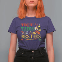 Tequila Tacos And Besties T Shirt For Women Funny Mexican Fiesta Cinco De Mayo