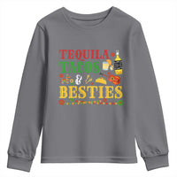 Tequila Tacos And Besties Youth Sweatshirt Funny Mexican Fiesta Cinco De Mayo