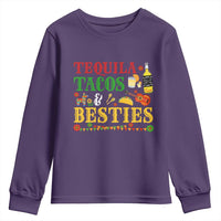 Tequila Tacos And Besties Youth Sweatshirt Funny Mexican Fiesta Cinco De Mayo
