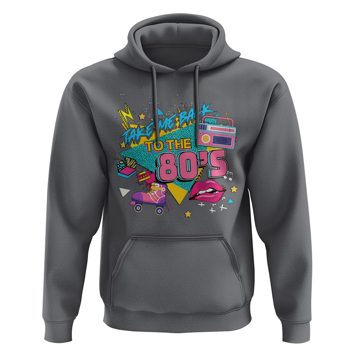 Back To 80s Hoodie Retro Vintage 80's Eighties Costume Party - Wonder Print Shop