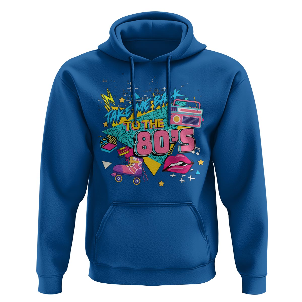 Back To 80s Hoodie Retro Vintage 80's Eighties Costume Party - Wonder Print Shop