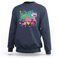 Back To 80s Sweatshirt Retro Vintage 80's Eighties Costume Party - Wonder Print Shop