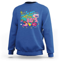 Back To 80s Sweatshirt Retro Vintage 80's Eighties Costume Party - Wonder Print Shop