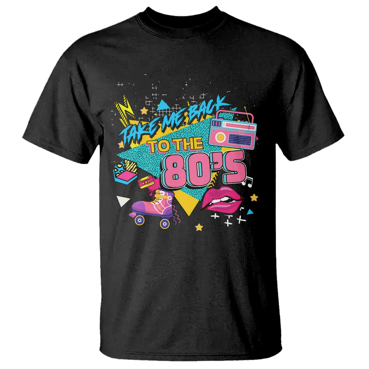 Back To 80s T Shirt Retro Vintage 80's Eighties Costume Party - Wonder Print Shop