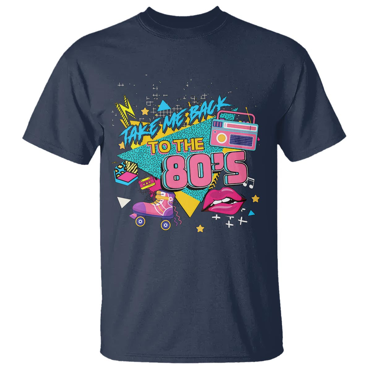 Back To 80s T Shirt Retro Vintage 80's Eighties Costume Party - Wonder Print Shop