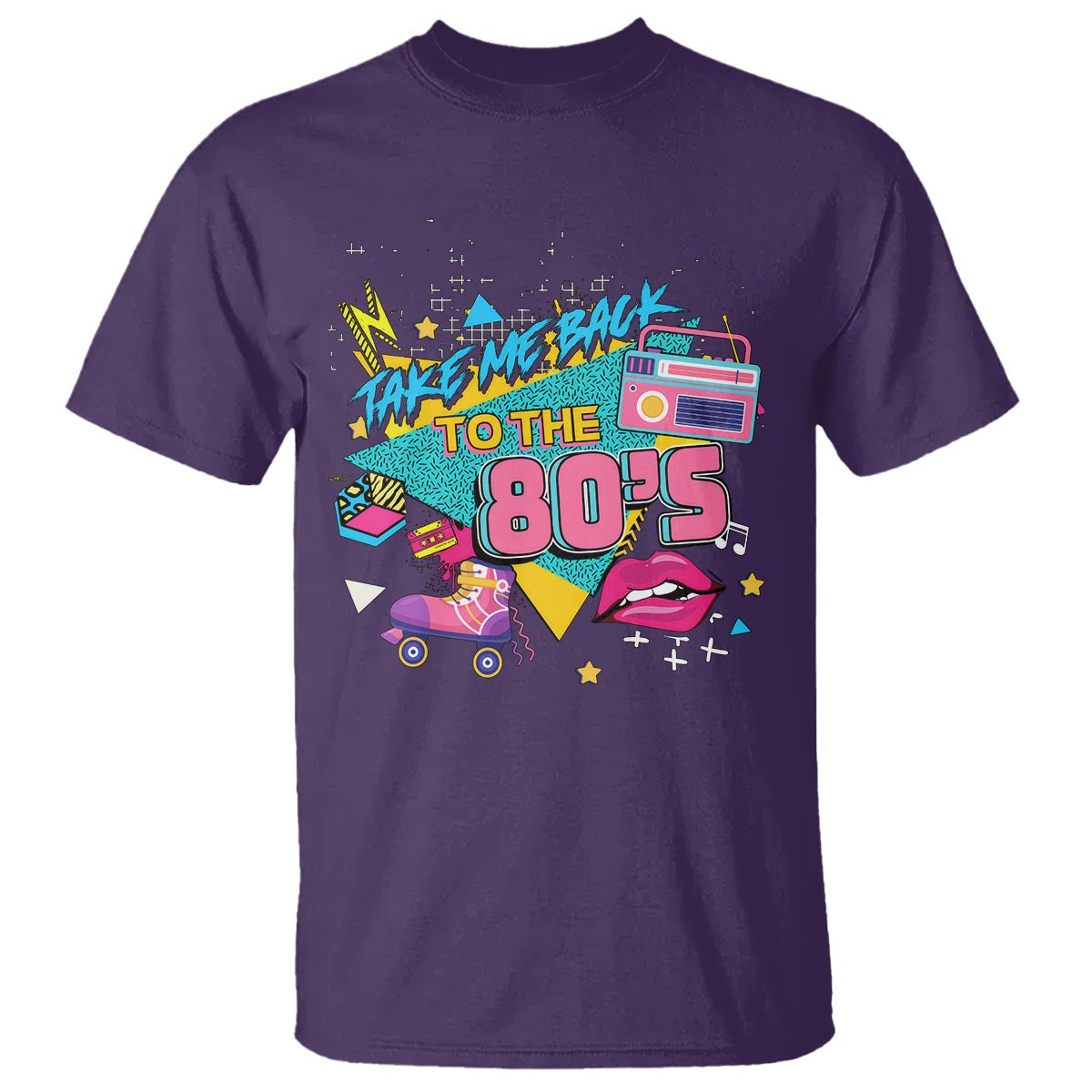 Back To 80s T Shirt Retro Vintage 80's Eighties Costume Party - Wonder Print Shop