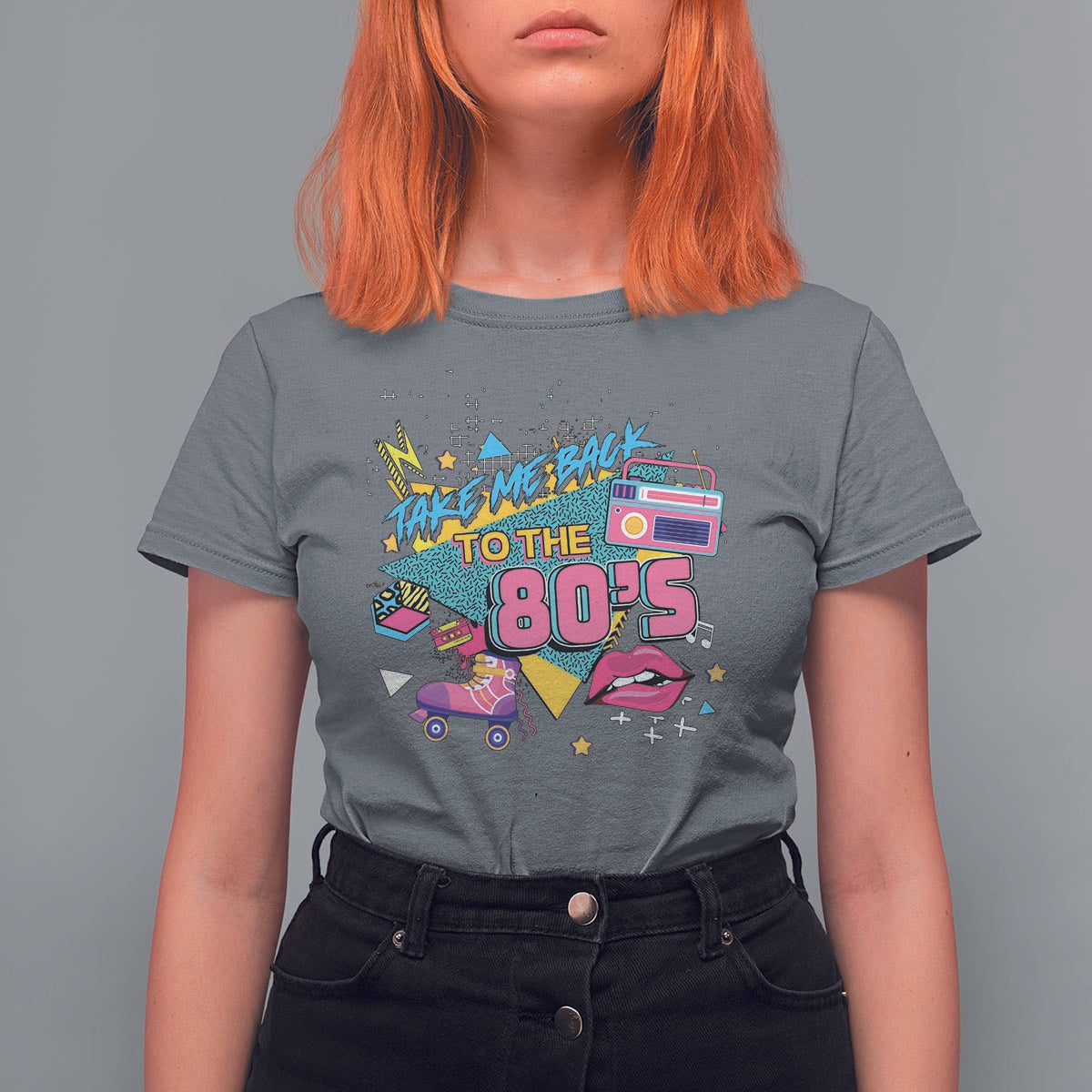 Back To 80s T Shirt For Women Retro Vintage 80's Eighties Costume Party - Wonder Print Shop
