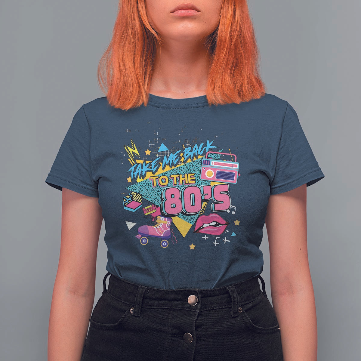 Back To 80s T Shirt For Women Retro Vintage 80's Eighties Costume Party - Wonder Print Shop