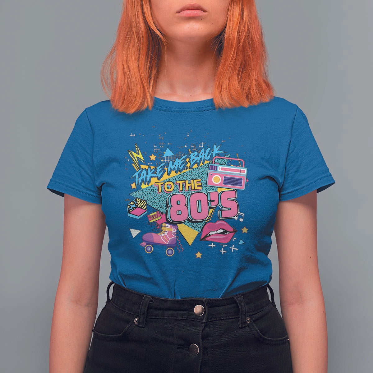 Back To 80s T Shirt For Women Retro Vintage 80's Eighties Costume Party - Wonder Print Shop