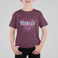 80s T Shirt For Kid Totally Rad Neon Vaporware Triangle - Wonder Print Shop