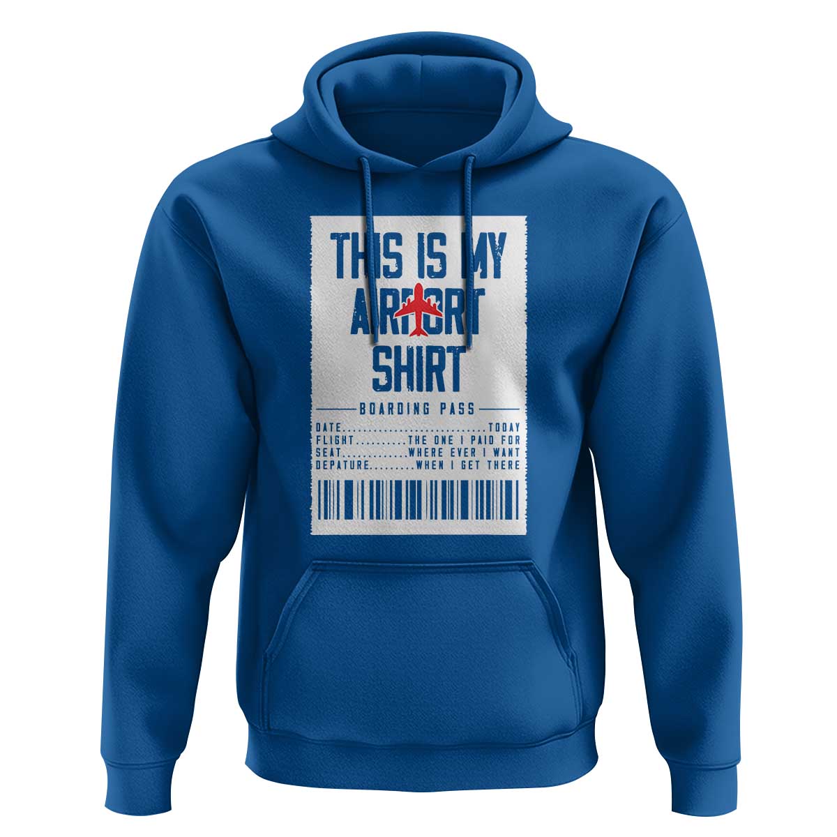 Travel Lover Hoodie This Is My Aiport Shirt Receipt Barcode - Wonder Print Shop