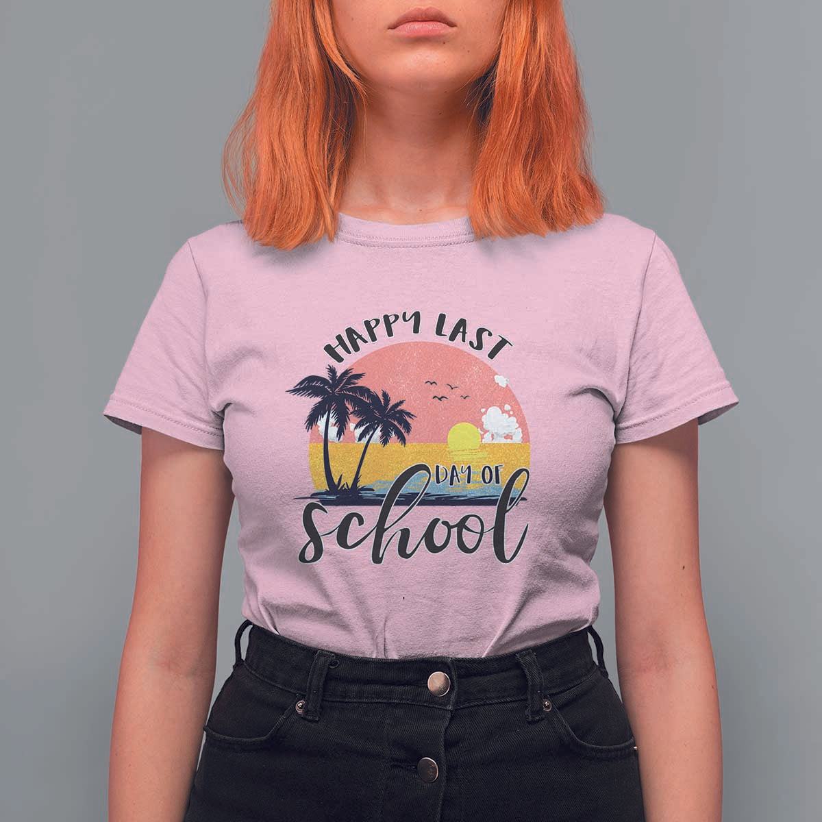 Graduation T Shirt For Women Happy Last Day Of School Teacher Student Summer Vacation - Wonder Print Shop