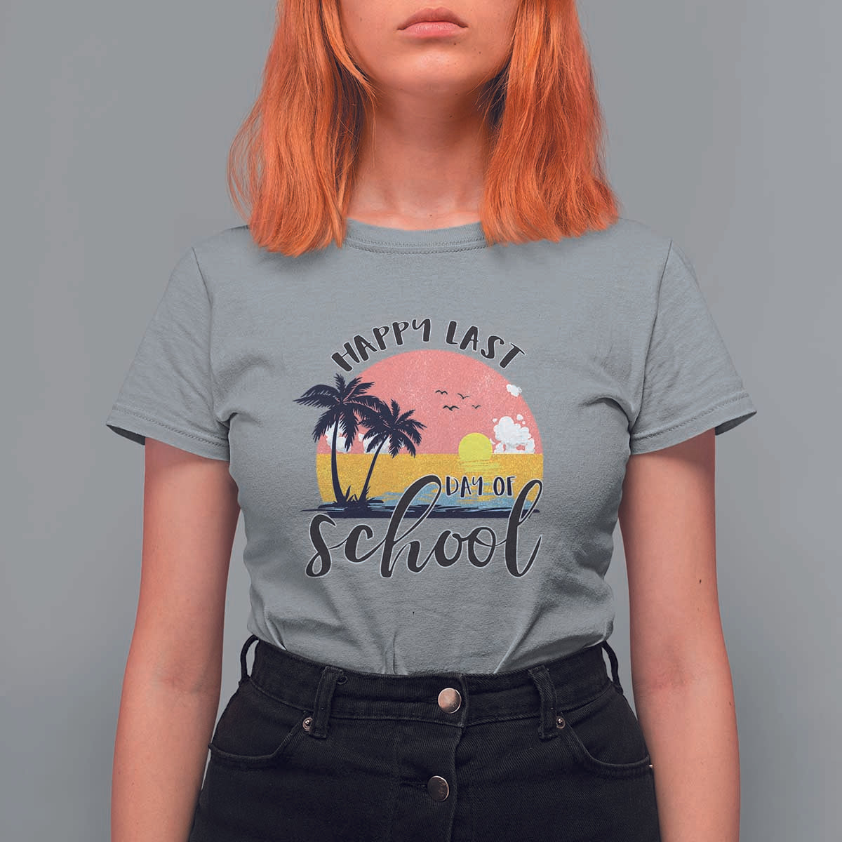 Graduation T Shirt For Women Happy Last Day Of School Teacher Student Summer Vacation - Wonder Print Shop