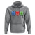 Peace Love Veggies Hoodie Vegetables Themed Funny Vegan Food - Wonder Print Shop