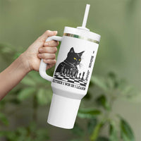 Chess Lover Tumbler With Handle I Never Lose Either I Win Or I Learn Elegant Cool Cat