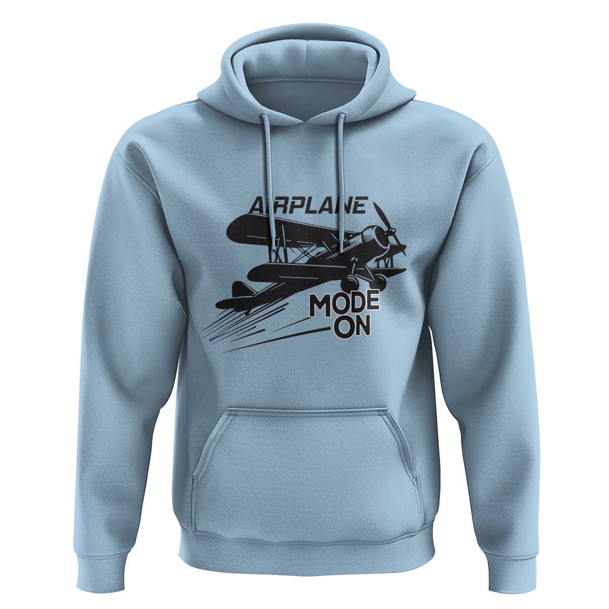 Funny Biplane Hoodie Airplane Mode On Flying Pilots - Wonder Print Shop