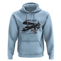Funny Biplane Hoodie Airplane Mode On Flying Pilots - Wonder Print Shop