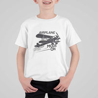 Funny Biplane T Shirt For Kid Airplane Mode On Flying Pilots - Wonder Print Shop