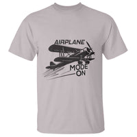 Funny Biplane T Shirt Airplane Mode On Flying Pilots - Wonder Print Shop