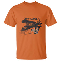 Funny Biplane T Shirt Airplane Mode On Flying Pilots - Wonder Print Shop