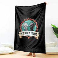 Funny Chess Lover Throw Blanket It's Not A Horse Knight Horse