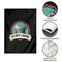 Funny Chess Lover Garden Flag It's Not A Horse Knight Horse