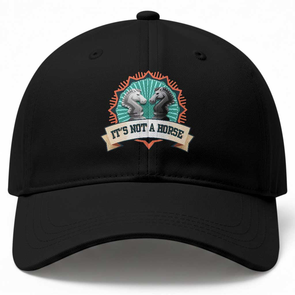Funny Chess Lover Baseball Cap It's Not A Horse Knight Horse