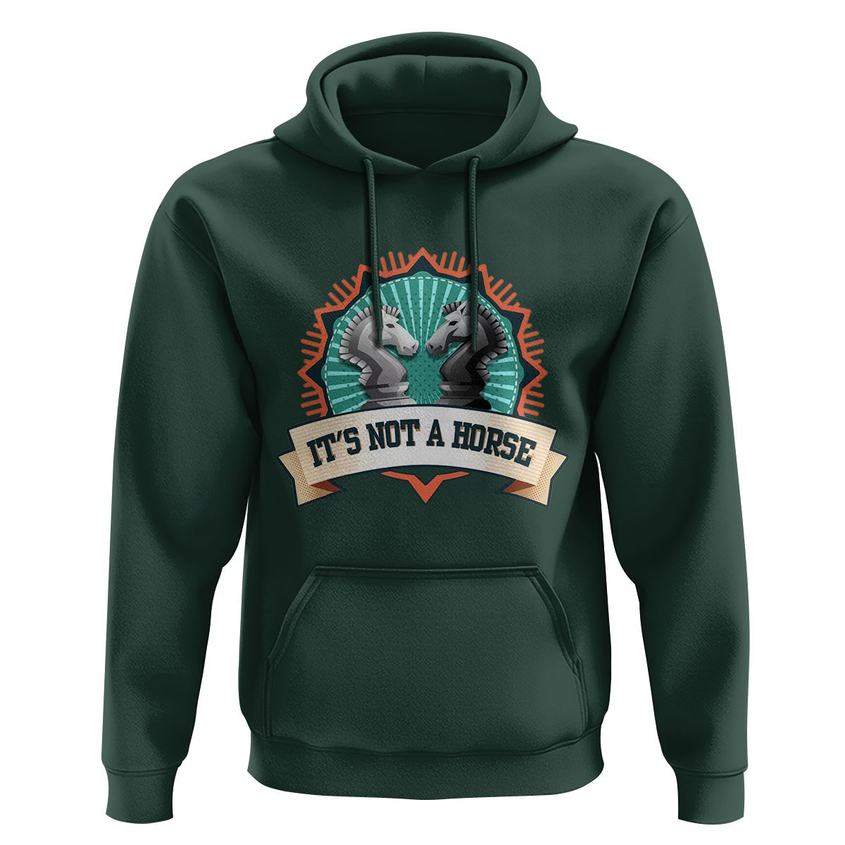 Funny Chess Lover Hoodie It's Not A Horse Knight Horse - Wonder Print Shop