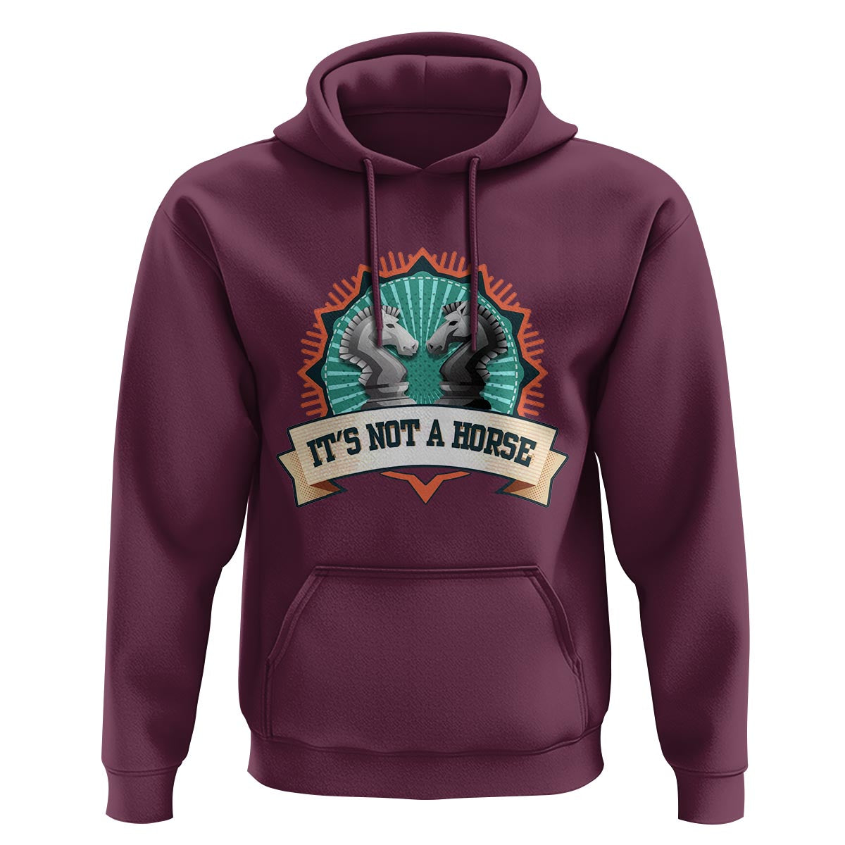 Funny Chess Lover Hoodie It's Not A Horse Knight Horse - Wonder Print Shop