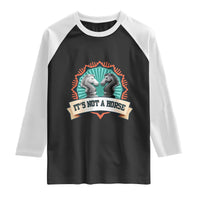Funny Chess Lover Raglan Shirt It's Not A Horse Knight Horse