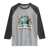 Funny Chess Lover Raglan Shirt It's Not A Horse Knight Horse