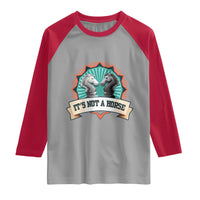 Funny Chess Lover Raglan Shirt It's Not A Horse Knight Horse