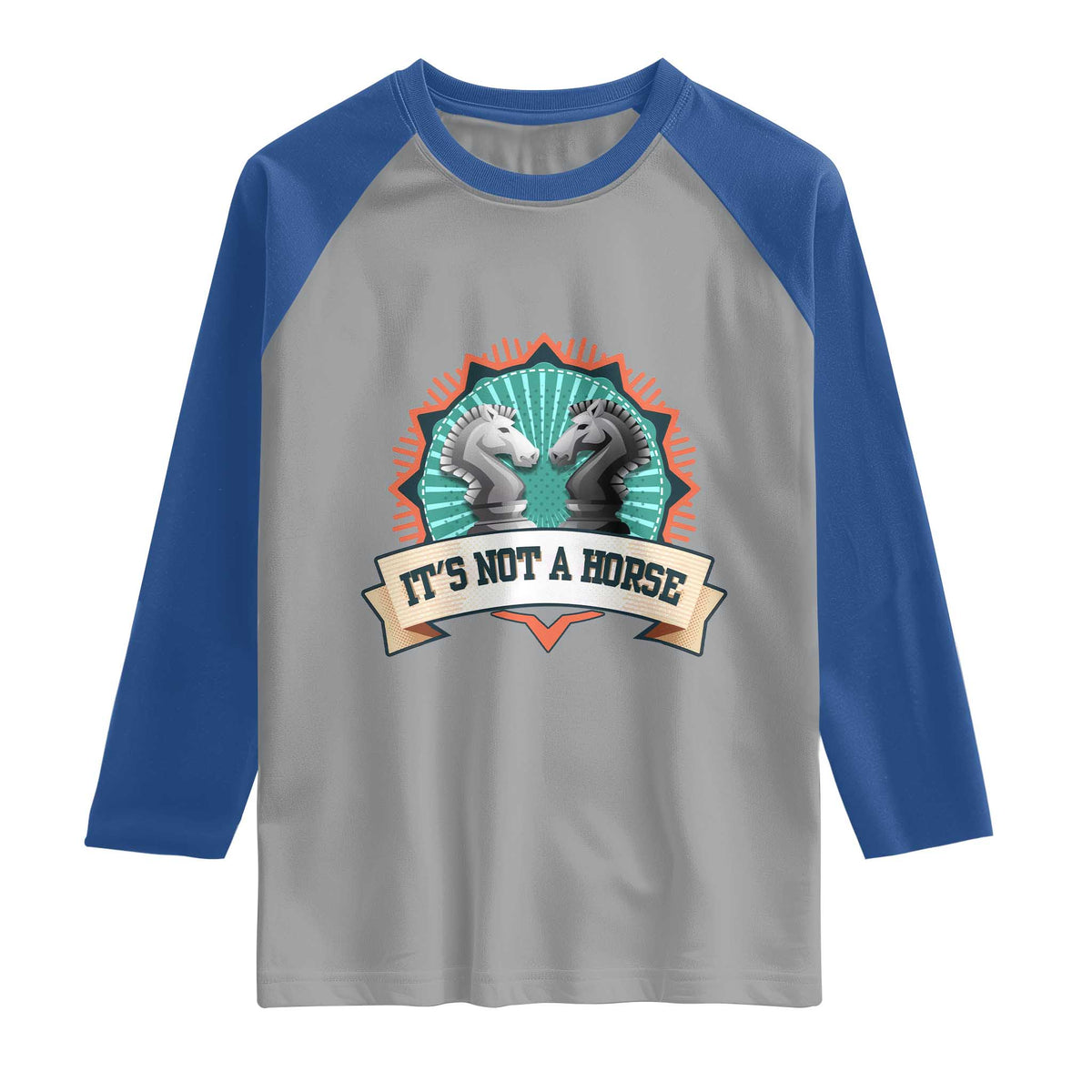 Funny Chess Lover Raglan Shirt It's Not A Horse Knight Horse