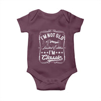 Funny Racing Formula Car I Am Not Old I Am Classic Baby Onesie Fathers Day - Wonder Print Shop