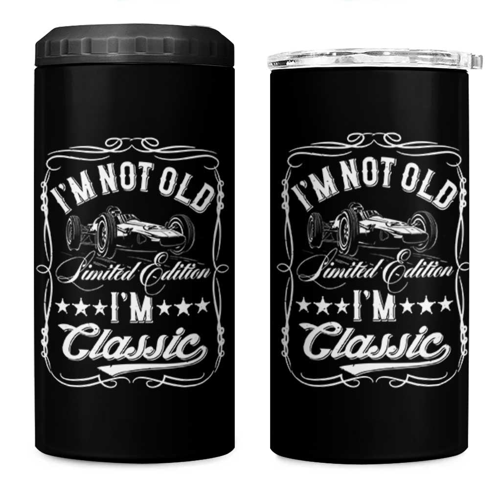 Funny Racing Formula Car I Am Not Old I Am Classic 4 in 1 Can Cooler Tumbler Fathers Day - Wonder Print Shop